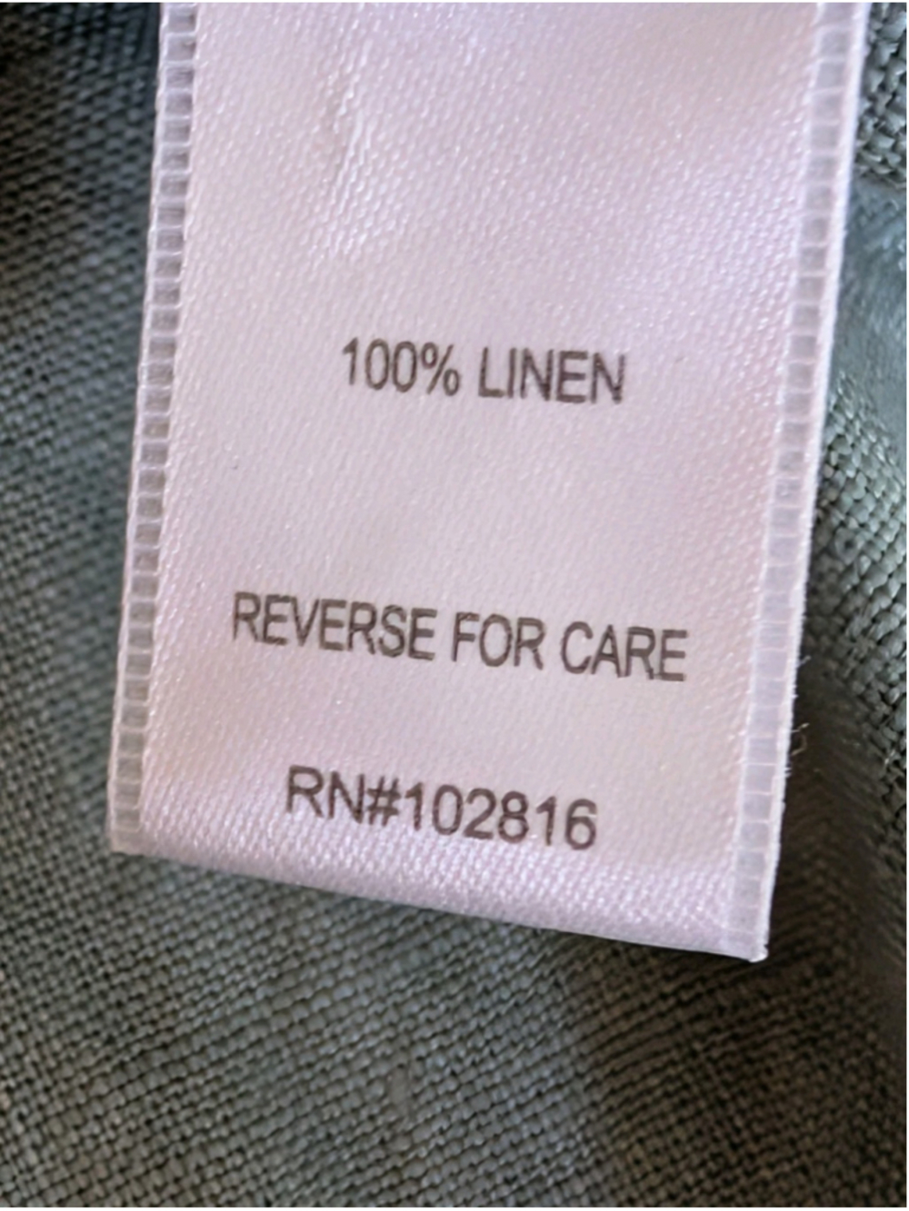Garnet Hill Pale Green 100% Linen Sleeveless Button Front Shirt Dress Size 14 - Picture 7 of 8